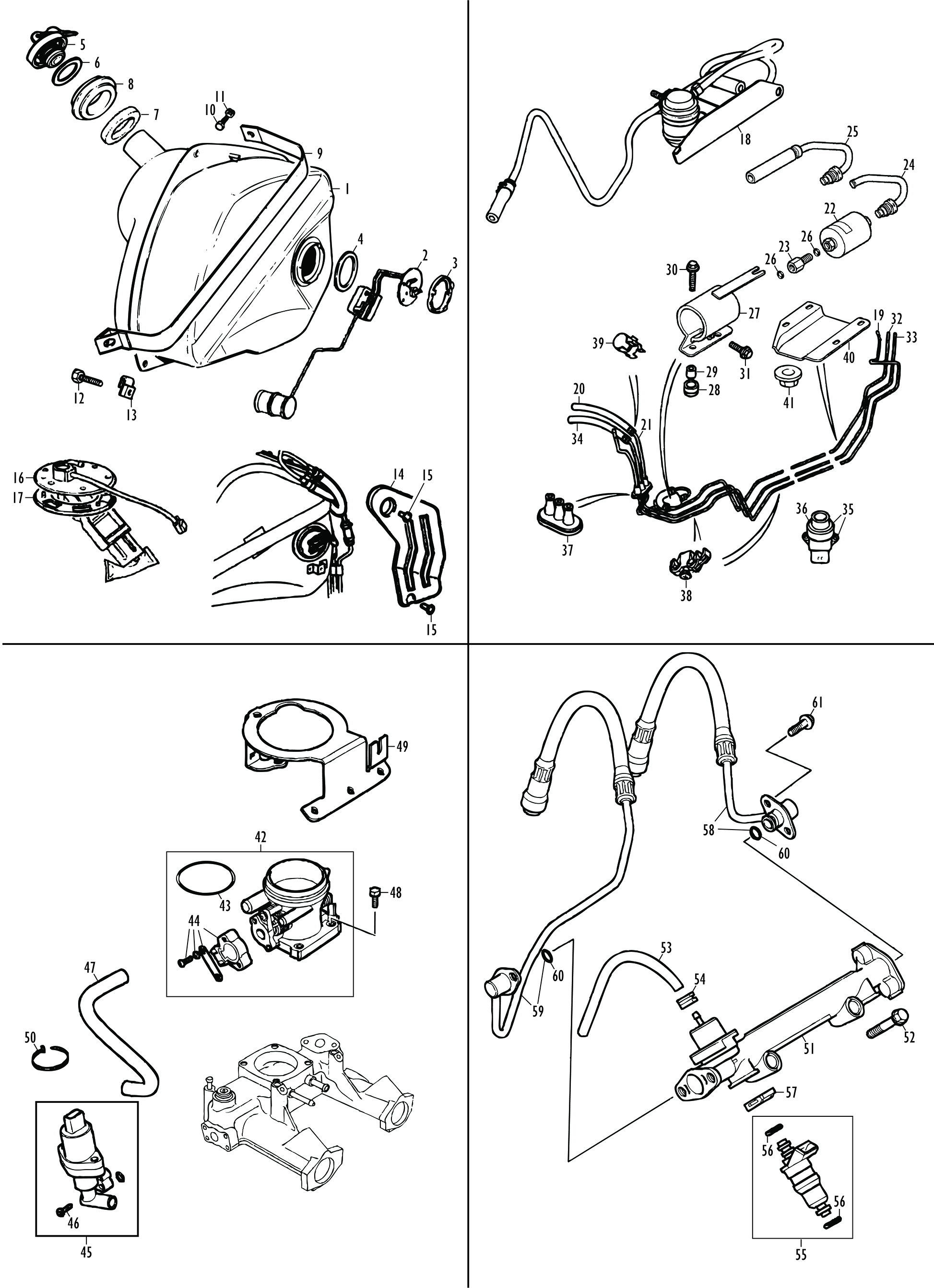 Fuel tanks, fuel pump and fuel systems - multi point injection : Somerfo...
