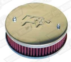 AIR FILTER-K&N ROUND- HS2 1 1/4'' SU CENTRAL MOUNTING HOLE