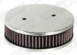 AIR FILTER-K&N ROUND, HS4 1 1/2'' SU CENTRAL MOUNTING HOLE