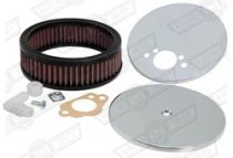 AIR FILTER-K&N-ROUND-OFFSET HOLES-HS2 SINGLE &TWIN CARBS