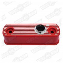 ALLOY ROCKER COVER-FLAT TOP, RED