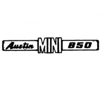 BADGE-BOOT LID-'AUSTIN MINI 850'-'96-'75 EXPORT ONLY