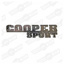BADGE-BOOT LID-'COOPER SPORT'-2000 M/YEAR