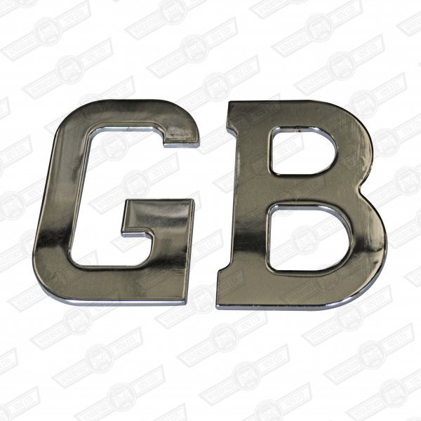 BADGE-BOOT LID-'GB' STAINLESS, SELF ADHESIVE- NON-GENUINE
