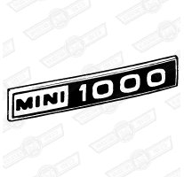 BADGE-BOOT LID-'MINI 1000'- '69-'75