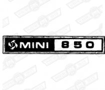 BADGE-BOOT LID-'MINI 850' AND LEYLAND LOGO-'76-'77