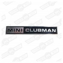 BADGE-BOOT LID-'MINI CLUBMAN'-'69-'75