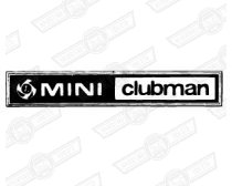 BADGE-BOOT LID-'MINI CLUBMAN' AND LEYLAND LOGO'76-'77