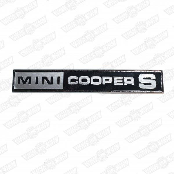 BADGE-BOOT LID-' MINI COOPER S' MK3