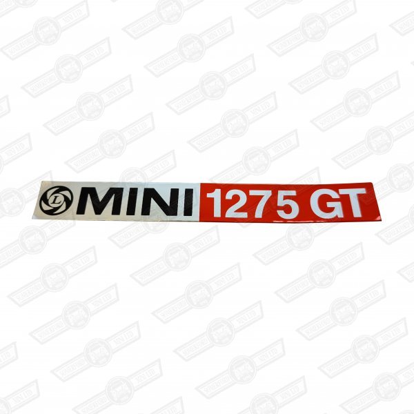 BADGE-BOOTLID-FOIL ONLY-'MINI 1275GT'-'77 ON
