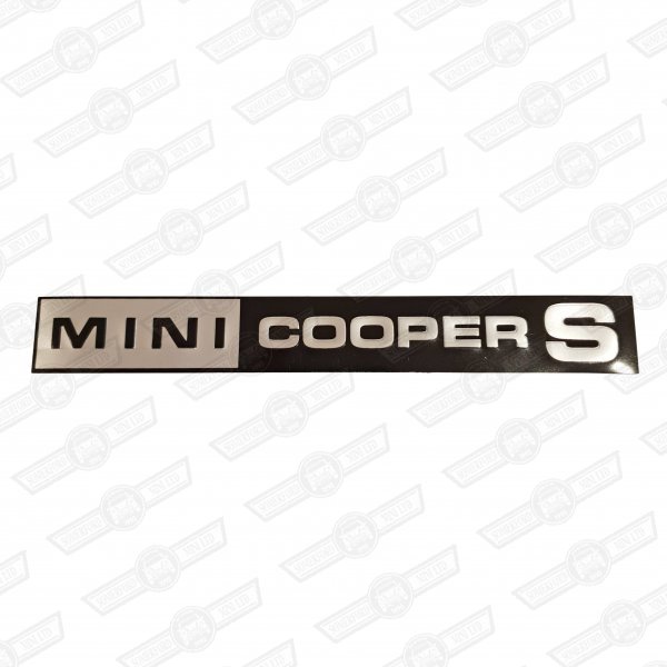 BADGE-BOOTLID-FOIL ONLY-'MINI COOPER S'-MK3