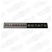 BADGE-FOIL ONLY-'CLUBMAN ESTATE'-'69-'75