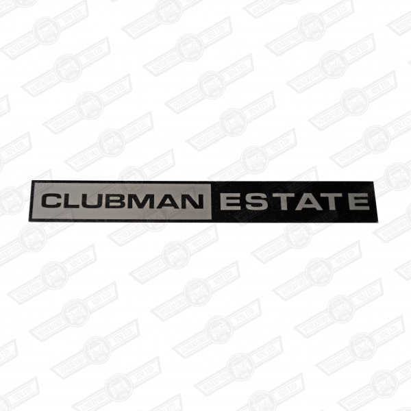 BADGE-FOIL ONLY-'CLUBMAN ESTATE'-'69-'75