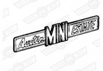 BADGE-REAR DOOR-'AUSTIN MINI ESTATE''69-'75 EXPORT