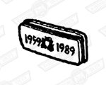 BADGE-STEERING WHEEL PAD-'1959-1989'-MINI 30