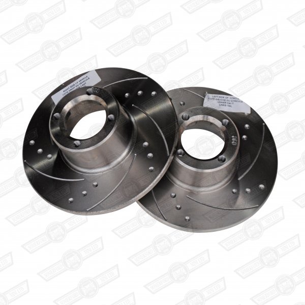 BRAKE DISC8.4'' DRILLED & GROOVEDPAIR Somerford Mini Mini Speciali...