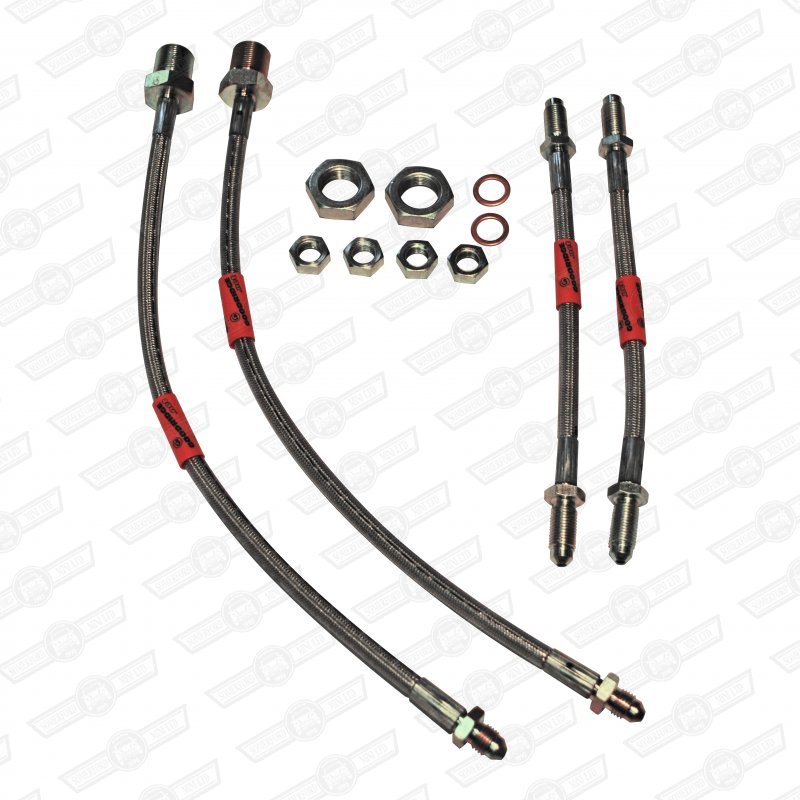BRAKE HOSE SETSTAINLESS STEEL BRAIDED(4) Somerford Mini Mini Speci...