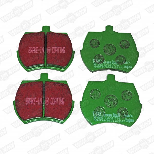 BRAKE PAD SET-EBC GREEN STUFF-FAST ROAD-8.4'' DISCS