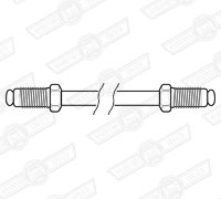 BRAKE PIPE-CUNIFER 12'' LONG-2 x M10 MALE UNIONS