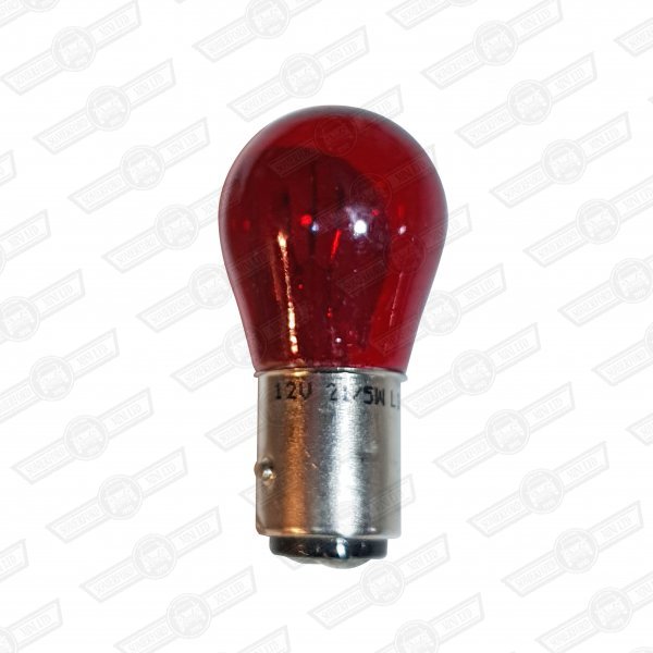 BULB-RED-TWIN FILAMENT. 12V 21/5W-STOP/TAIL LIGHT