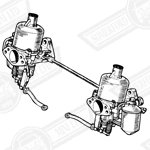 CARBURETTER KIT-TWIN H4 AUD178-NO MANIFOLD OR LINKAGES