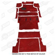 CARPET SET-CLUBMAN ESTATE DELUXE-RED LHD