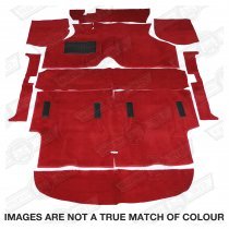 CARPET SET-SALOON-DELUXE-RED LHD
