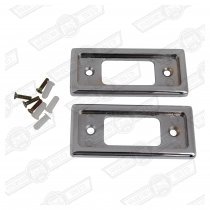 ALLOY DOOR LATCH PLATES - PAIR