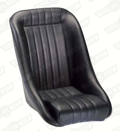 COBRA CLASSIC SEAT- NO HEADREST, BLACK VINYL