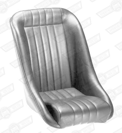 COBRA CLASSIC SEAT-NO HEADREST, GREY VINYL