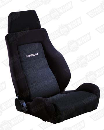 CORBEAU GTS SEAT- BLACK CLOTH