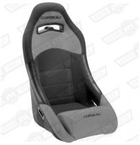 CORBEAU NEW CLUBMAN SEAT-BLACK OUTER/GREY INNER, CLOTH