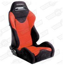 CORBEAU TARGA SPORT SEAT-BLACK OUTER/RED INNER CLOTH
