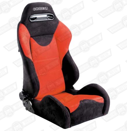 CORBEAU TARGA SPORT SEAT-BLACK OUTER/RED INNER CLOTH