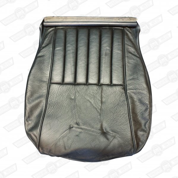 COVER- FRONT SEAT CUSHION-BLACK LEATHER-COOPER & SE