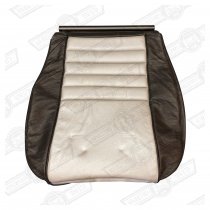 COVER-FRONT SEAT CUSHION-BLACK/NICKEL SILVER-COOPER SPORT