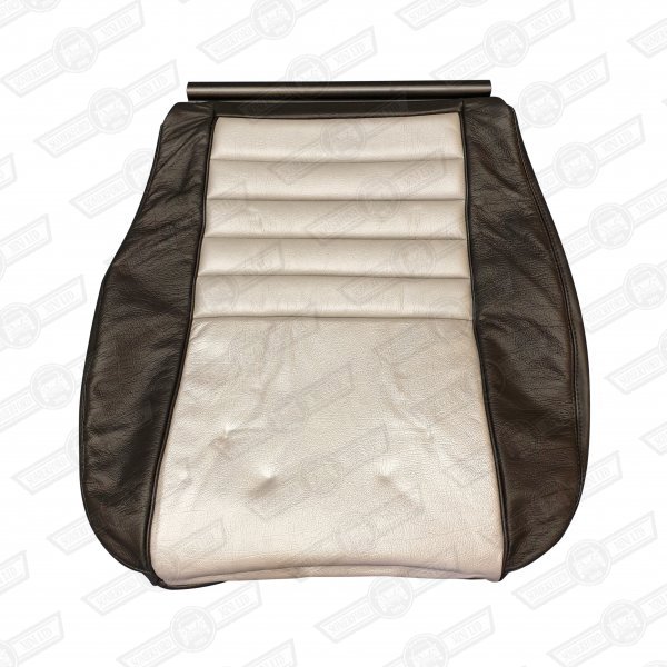 COVER-FRONT SEAT CUSHION-BLACK/NICKEL SILVER-COOPER SPORT
