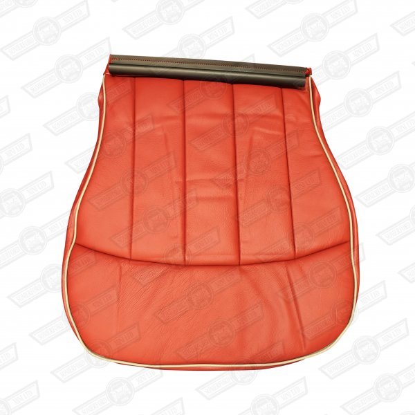 COVER-FRONT SEAT CUSHION-TARTAN RED/CUMULUS LEATHER-OPTION