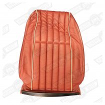 COVER-FRONT SEAT SQUAB-GRENADINE RED/LSB LEATHER-'40'