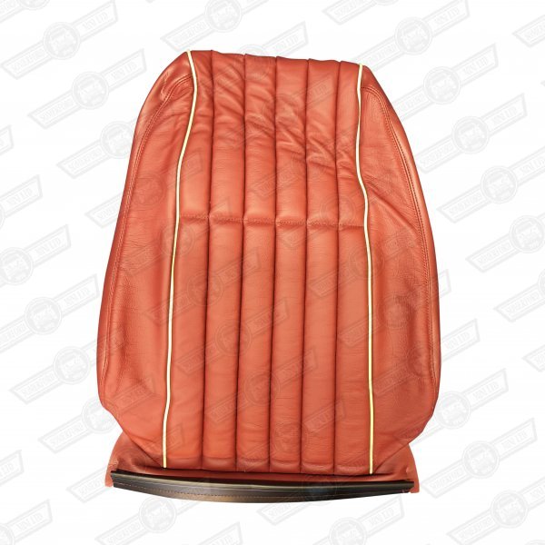 COVER-FRONT SEAT SQUAB-GRENADINE RED/LSB LEATHER-'40'