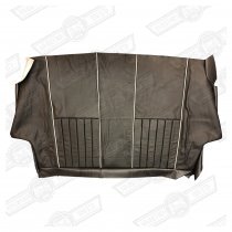 COVER-REAR SEAT SQUAB-BLACK LEATHER-COOPER