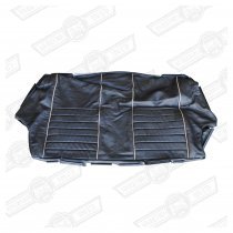 COVER-REAR SEAT SQUAB-BLACK/STONE LEATHER-COOPER BD134455-YD
