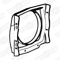 COWL-RADIATOR-ONE PIECE-'74-'92-HOT CLIMATE FITMENT