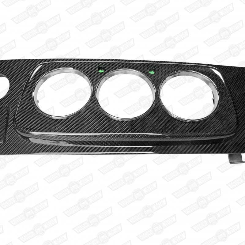 DASH CARBON FIBRE 3 CLOCK + 1 AUX. GAUGE CHROME BEZELS LHD Somerford