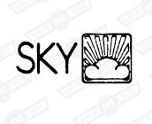 DECAL-BODY SIDE-'SKY'