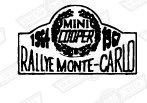 DECAL-BODYSIDE (AND BOOT LID)-'MONTE CARLO'