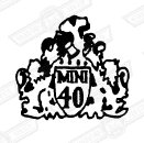 DECAL-BODYSIDE-'MINI 40'-BLACK