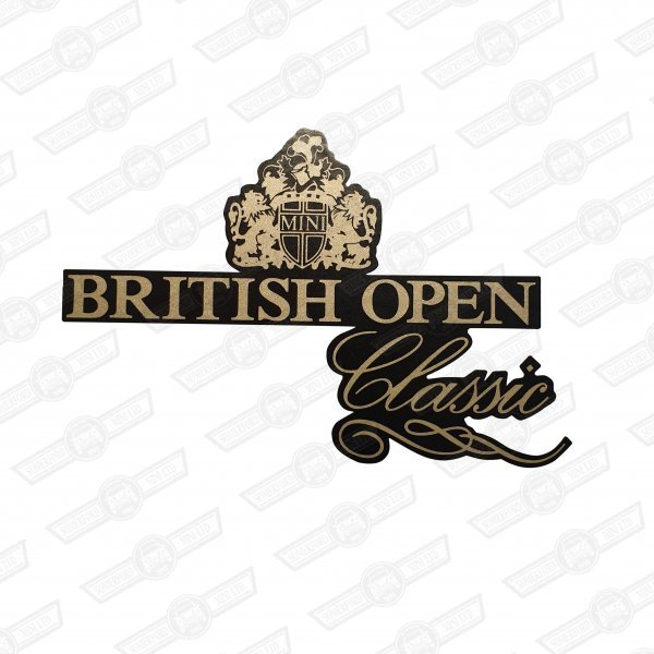 DECAL-BOOTLID-'BRITISH OPEN CLASSIC'-CHARCOAL CARS GEN ROVER