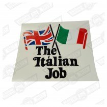 DECAL-BOOTLID-'ITALIAN JOB'-WHITE CARS ONLY