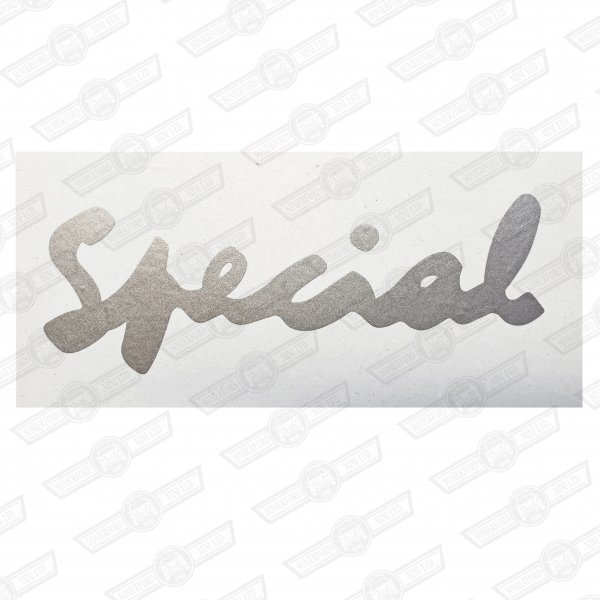 DECAL-BOOTLID-'SPECIAL'-SILVER-EUROPE